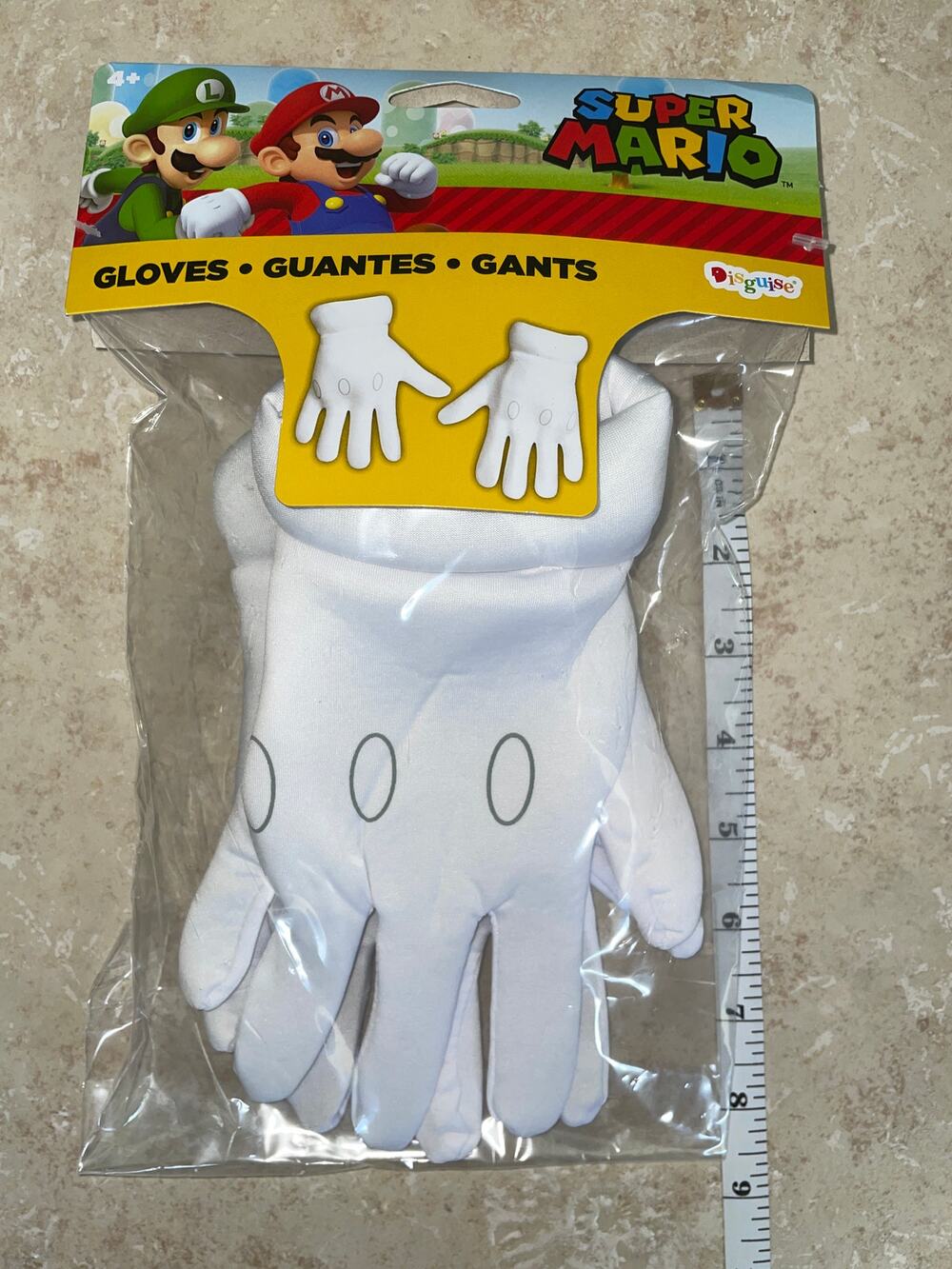 child nintendo super mario bros gloves halloween costume accessory new